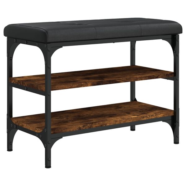 vidaXL Klupa za cipele boja hrasta 62 x 32 x 47 cm konstruirano drvo