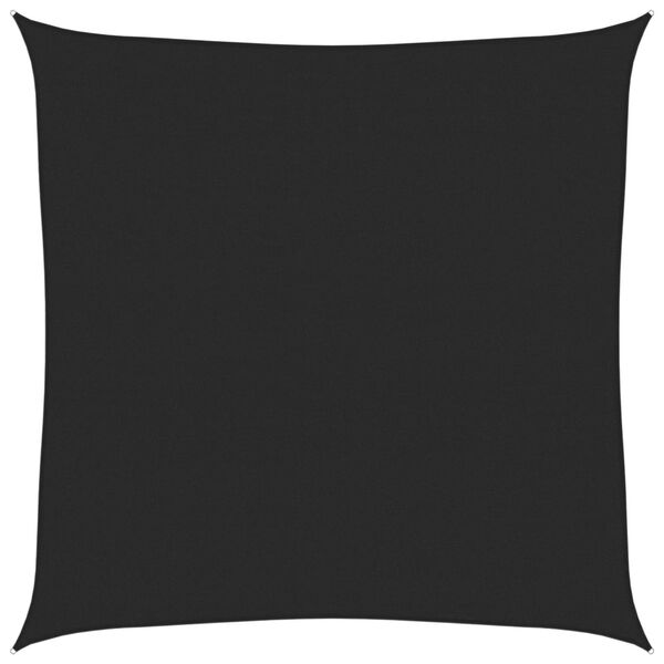 vidaXL Jedro za za&scaron;titu od sunca 160 g/m&sup2; crno 7 x 7 m HDPE