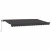 vidaXL Skrovita tenda Antracit 400 x 200 cm tkanina