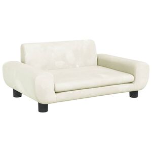 vidaXL Krevet za pse krem 70 x 45 x 33 cm bar&scaron;unasti