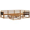vidaXL Set vanjskih sofa 5 pcs Prirodna Čvrsto drvo akacije