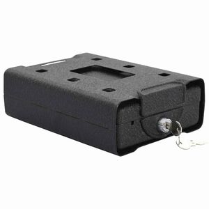 vidaXL Auto sef s zaključavanjem Crna 22 x 16 x 7 cm Čelik