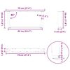 vidaXL Noge za klub stolić V-oblika 2 kom Crne 70 x (30-31,3) cm Čelik