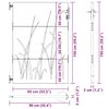 vidaXL Vrtna vrata 85 x 150 cm od čelika COR-TEN s uzorkom trave