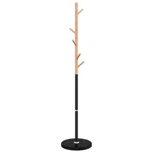 vidaXL Stalak za kapute crni 172 cm od željeza obloženog prahom