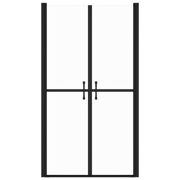 vidaXL Vrata za tu&scaron;-kabinu prozirna ESG (83 - 86) x 190 cm