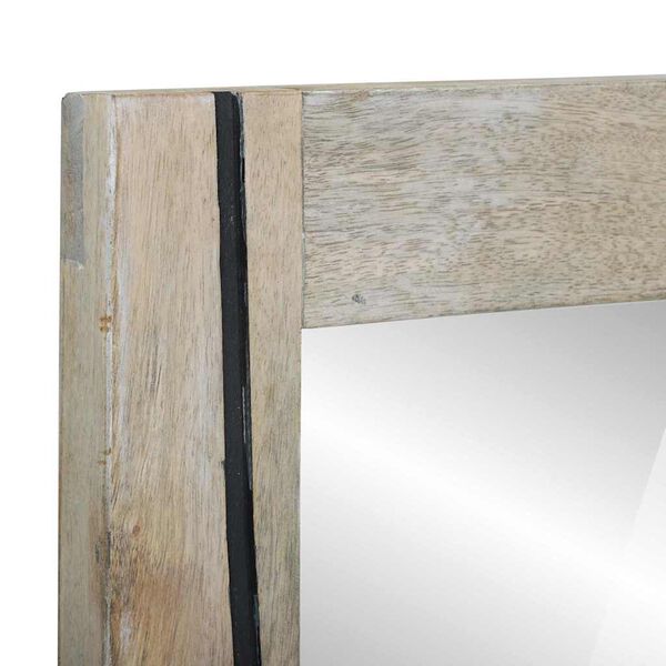 vidaXL Zrcalo za kupaonicu s ogledalom Smeđa 70 x 50 x 2,5 cm