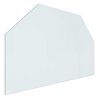 vidaXL Staklena ploča za kamin *Transparent*an 80 x 50 cm Stakl