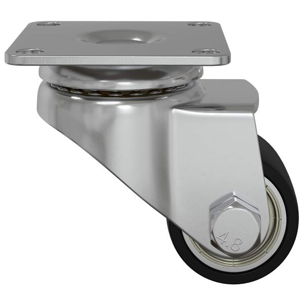 vidaXL Kaster 2 pcs Srebrno 50 mm Najlon