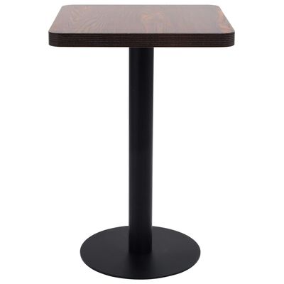 vidaXL Bistro stol tamnosmeđi 50 x 50 cm MDF