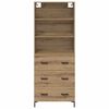 vidaXL Highboard Umjetnički hrast 69,5 x 34 x 180 cm Konstruirano drvo