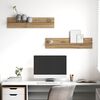 vidaXL Polica na zidu Zidne 2 pcs Umjetnički hrast 80 x 11,5 x 18 cm