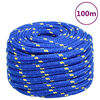 vidaXL Brodski konop plavi 20 mm 100 m od polipropilena