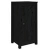 vidaXL Komode 2 kom crne 39x35x80 cm od masivne borovine