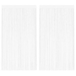 vidaXL Končane Zavjese 2 kom 100x250 cm Bijele