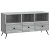 vidaXL TV ormar Siva sonoma 102 x 34,5 x 50 cm Konstruirano drvo