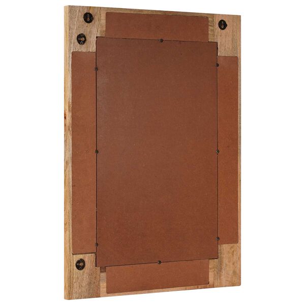 vidaXL Zrcalo za kupaonicu Prirodna 50 x 70 x 3 cm Čvrsto drvo manga