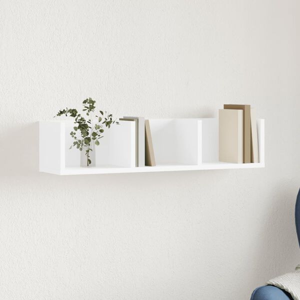 vidaXL Zidni ormarić bijeli 75x18x16,5 cm od konstruiranog drva