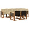 vidaXL Set vanjskih sofa s jastukom 7 pcs Prirodna i bež