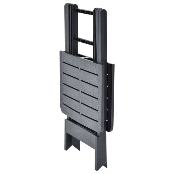 vidaXL Sklopivi vrtni stol antracit 79 x 72 x 70 cm plastični