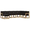 vidaXL Set vanjskih sofa 8 kom. Bijela i crna