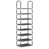 vidaXL Stalak za cipele 8 nivoa crni 44x28x145 cm netkana tkanina