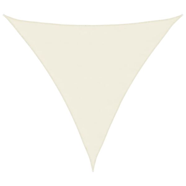vidaXL Jedro protiv sunca od tkanine trokutasto 4,5 x 4,5 x 4,5 m krem