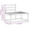 vidaXL Set vanjskih sofa 2 pcs Prirodna 182,5 x 63 x 73 cm