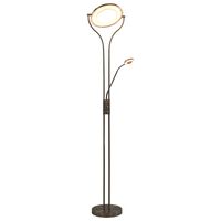 vidaXL Samostojeća svjetiljka 18 W srebrna 180 cm s prigušivanjem