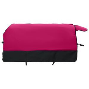 vidaXL Pokrivač za konje Ružičasta i crna 75 cm Poliester