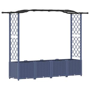 vidaXL Povi&scaron;eni krevet s mrežom i krovom Sivi 204 x 40 x 141 cm PP