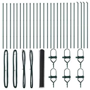 vidaXL Stup za ogradu Siva