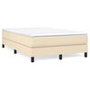 vidaXL Krevet s oprugama i madracem krem 120 x 200 cm od tkanine