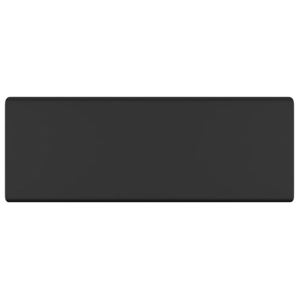 vidaXL Luksuzni četvrtasti umivaonik mat crni 41 x 41 cm keramički