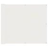 vidaXL Balcony ekran 100 x 400 cm Oxford tkanina Pravokutni Bijeli