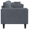 vidaXL Sofa s jastukom Tamno siva 250 x 77 x 76 cm Baršun