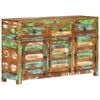vidaXL Komoda od masivnog obnovljenog drva 110 x 30 x 65 cm