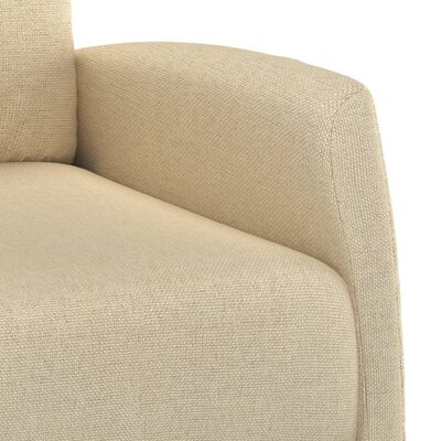 vidaXL Masažna fotelja od tkanine krem
