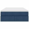 vidaXL Krevet s madracem i skladi&scaron;tem Plava 120 x 200 cm Poliester