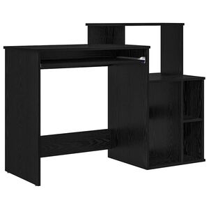 vidaXL Stol Crni hrast 120,5 x 44 x 88,5 cm Konstruirano drvo