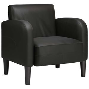 vidaXL Sofa fotelja s naslonima za ruke crna 54 cm umjetna koža