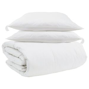 vidaXL Set deka s jastukom 3 kom. Bijelo Perje