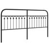 vidaXL Metalno zamjensko uzglavlje crno 180 cm