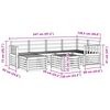 vidaXL Setovi sofa Prirodna Čvrsto drvo akacije