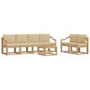 vidaXL Set vanjskih sofa 7 kom. Bijela i bež
