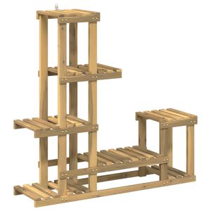 vidaXL Stalak za biljke Bijela 93,5 x 25 x 91,5 cm Čvrsto drvo akacije