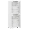 vidaXL Highboard s policom FLORIN Visoki sjaj bijela 60 x 35 x 182 cm