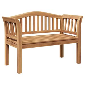 vidaXL klupa Smeđa 120 x 53,5 x 85 cm Masivni teakov drvo