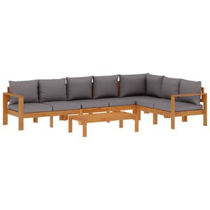 vidaXL 5-dijelna set vrtnih sofa od masivnog drva bagrema s jastucima