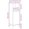 vidaXL Kupaonski ormar Crni hrast 30 x 30 x 100 cm Konstruirano drvo